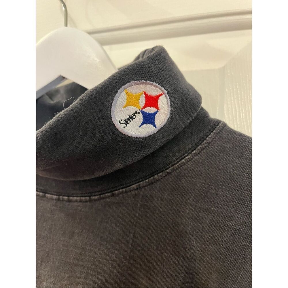 Vintage The Edge Pittsburgh Steelers Black Turtleneck sz XL